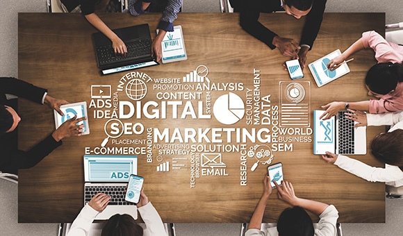 Infographie digital marketing Agence Easy